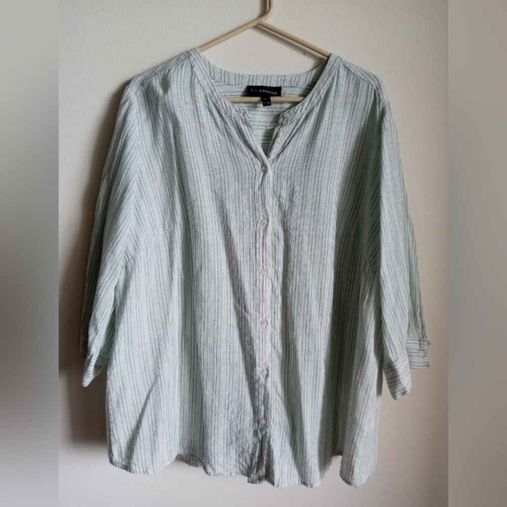 Lane Bryant linen blend 18/20 top
